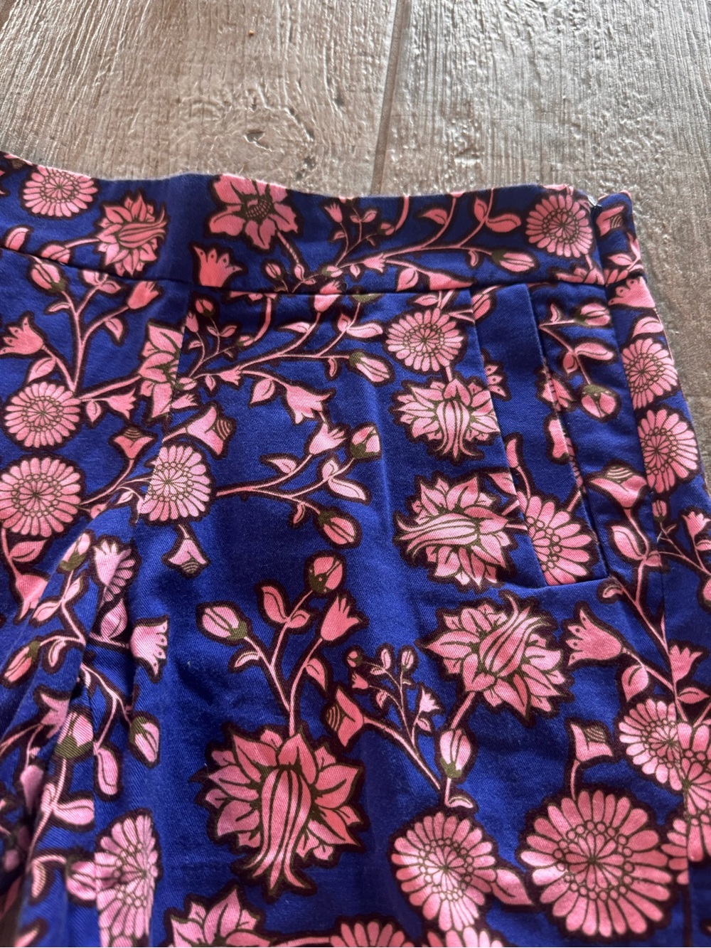 Floral Print J.Crew Shorts in Navy and Pink - Picture 2 of 5